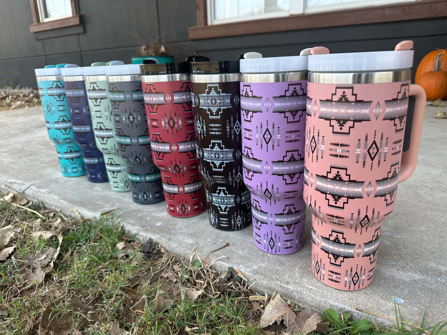 40oz Tribal Print Tumbler