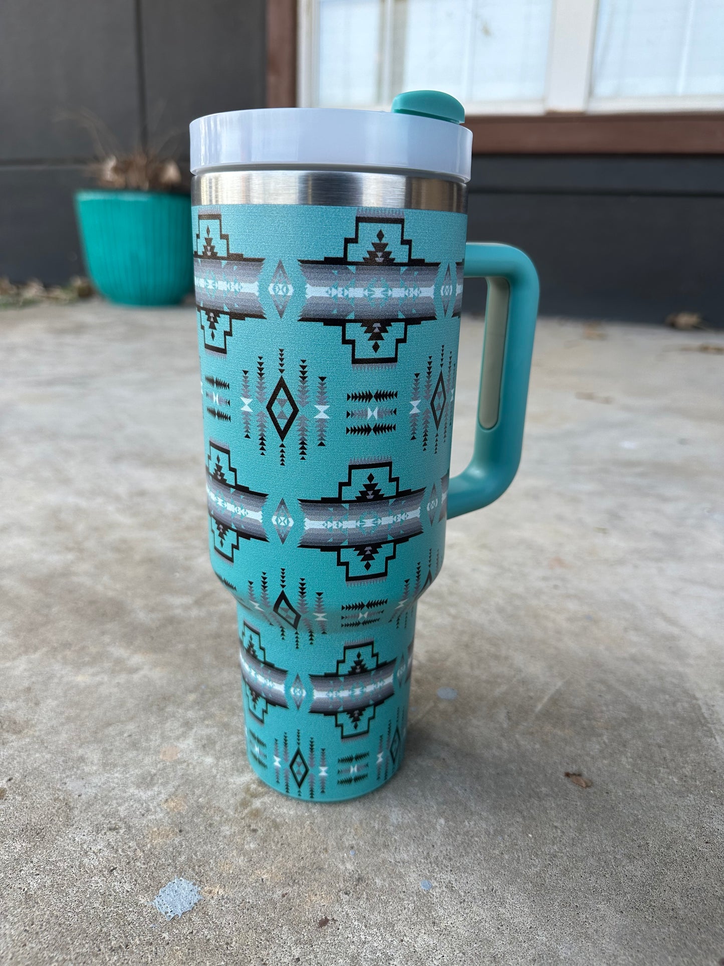 40oz Tribal Print Tumbler