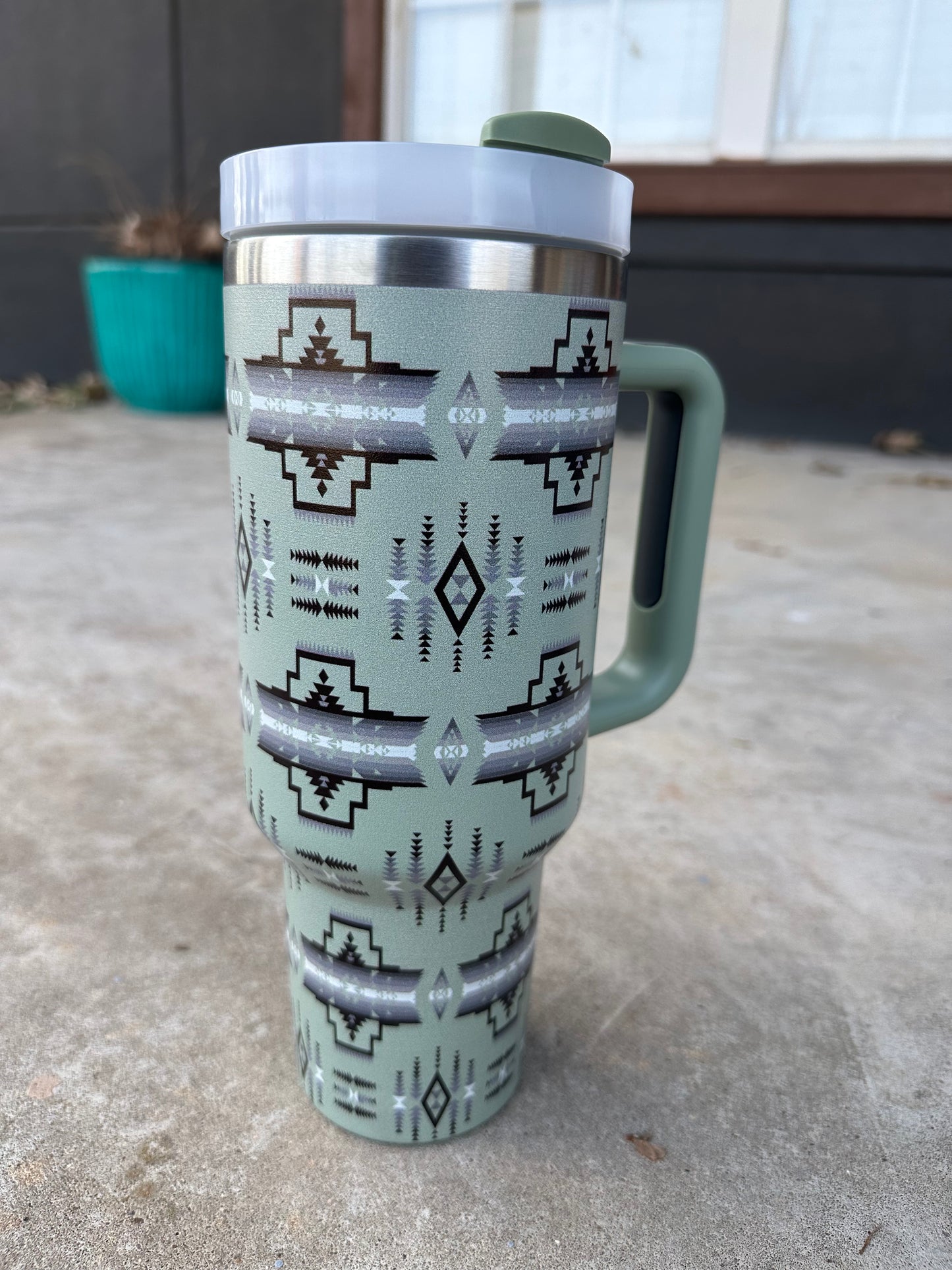 40oz Tribal Print Tumbler